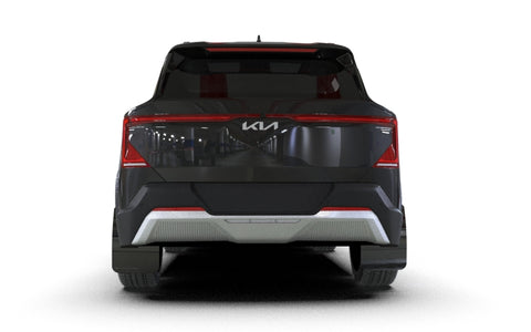 Rally Armor 2027 Kia EV5 Black Mud Flap - Metallic Black Logo