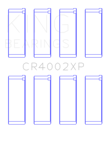 King Mazda B6/B6-T 1.6-1.8L XP Tri-Metal Performance Connecting Rod Bearing Set of 4 - Size STDX