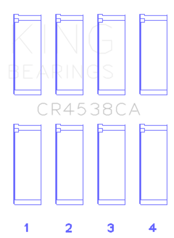 King Engine Bearings Mini Cooper S/Cooper S Conv/Works W11B16A Rod Bearing Set - Size STD