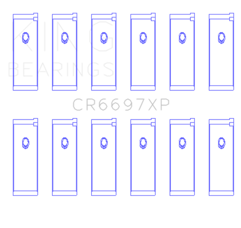 King Engine Bearings Nissan RB25/RB26 Performance Rod Bearing Set - Size STDX