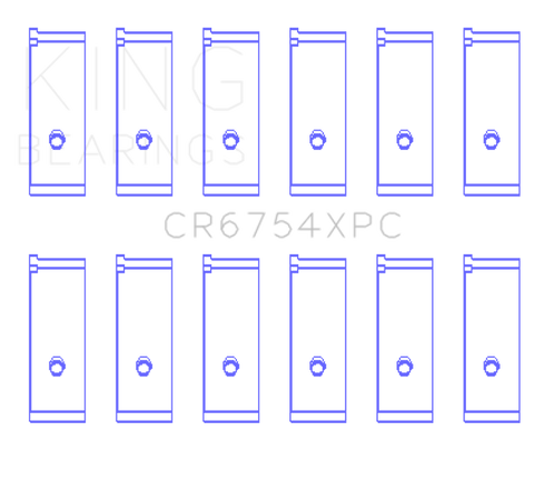 King Engine Bearings Toyota2JZGE/2JZGTE 3.0L pMaxKote Performance Rod Bearing Set - Size STDX