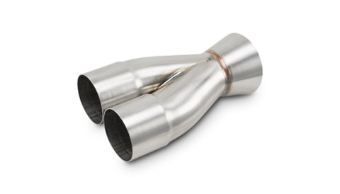 Vibrant 2-1 SS Merge Collectors (2-1/2in Inlet Slipover ID 3-1/2in Outlet OD) - Sold Individually