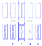 King Engine Bearings AMC/Jeep 390 & 401 Crankshaft Main Bearing Set - Size STD