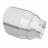 MagnaFlow Tip Stainless Double Wall Round Single Outlet Polished 4.5in DIA 2.5in Inlet 5.75in Length