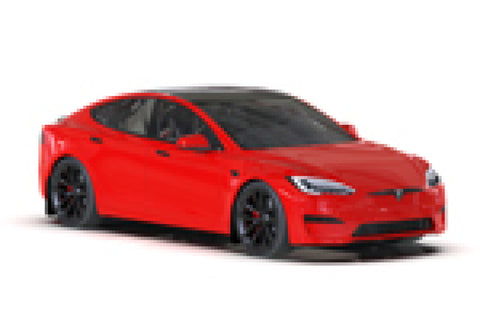 Rally Armor 21-25 Tesla Model S / S Plaid Black UR Mud Flap w/Red Logo