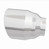 MagnaFlow Tip Stainless Double Wall Round Single Outlet Polished 4.5in DIA 2.5in Inlet 5.75in Length