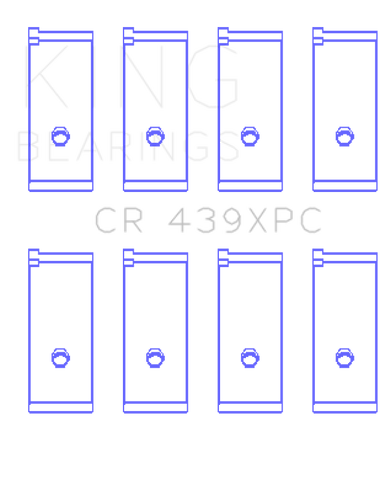 King Engine Bearings Honda B18A1/B18B1 pMaxKote Performance Rod Bearing Set - Size STDX