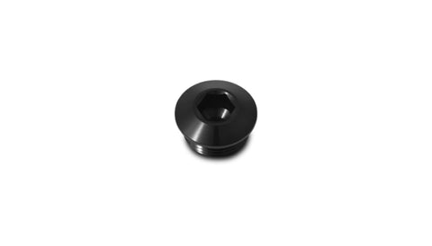 Vibrant Aluminum 34AN ORB Low Profile Port Plug - Anodized Black