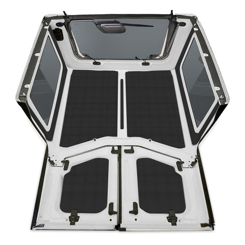 DEI 18-23 Jeep Wrangler JL 2-Door Boom Mat Complete Headliner Kit - 7 Piece - Black