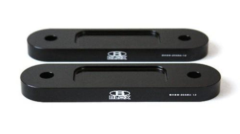 BLOX Honda S2000 Racing Front 12mm Thin Spacer Bump Steer Kit - Black (Lowered 1in and more)