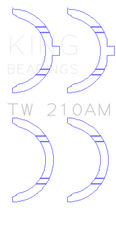 King Engine Bearings Toyota 5R/2M/4M/5ME/5MGE/7MGE/7MGTE Thrust Washer Set