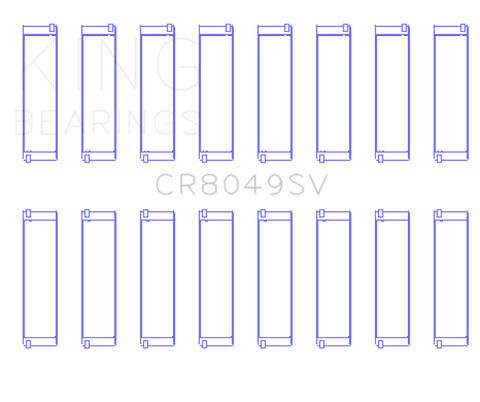 King Engine Bearings 08-11 BMW N62/N63/S63 Rod Bearing Set - Size +.5