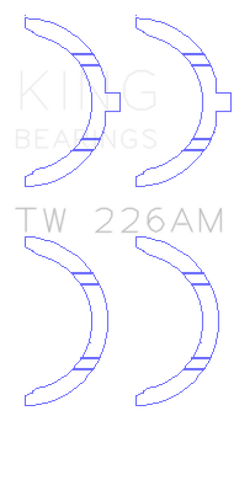 King Engine Bearings Toyota 3SGTE Thrust Washer Set