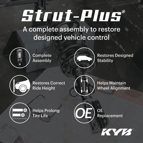 KYB Shocks & Struts Strut-Plus Front Left 14-18 Toyota Corolla