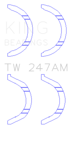 King Engine Bearings Mitsubishi 6G71/6G72/6G72T/6G73 V6/Hyundai G6AV V6 Thrust Washer Set