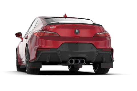 Rally Armor 23-26 Acura Integra Type S Black Mud Flap w/White Logo