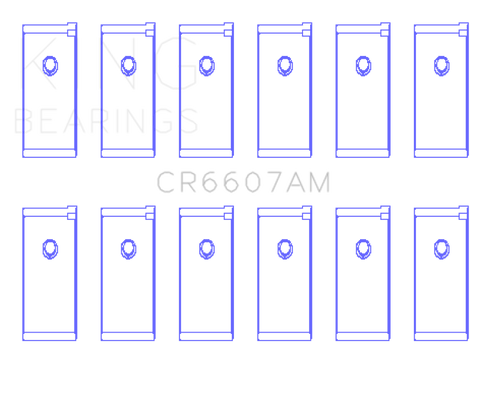 King Engine Bearings Datsun L28 Connecting Rod Bearing Set - Size STD