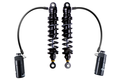 Ohlins 14-26 Harley FL Touring STX 36 Twin Blackline 13in Blk Reservoir Shocks 150lb - Max 500lb