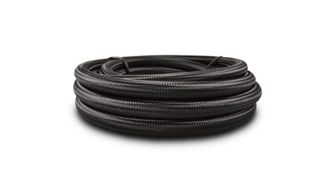 Vibrant -6 AN Black Nylon Braided Flex Hose .56in ID (150 foot roll)
