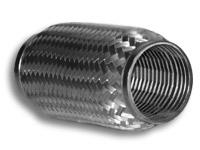 Vibrant SS Flex Coupling with Inner Braid Liner 1.5in inlet/outlet x 6in flex length