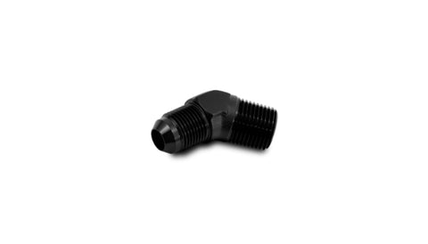 Vibrant -6AN to 3/8in NPT 45 Degree Elbow Adapter Fitting
