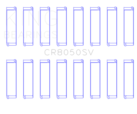 King Engine Bearings 11+ BMW S63/S63N/N63/N63N Rod Bearing Set - Size +.5mm