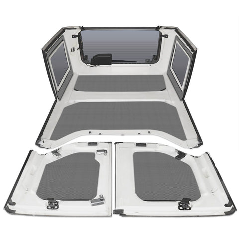 DEI 11-18 Jeep Wrangler JK 4-Door Boom Mat Complete Headliner Kit - 6 Piece - Gray