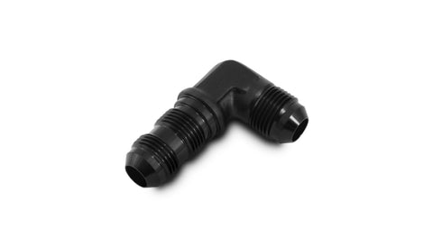 Vibrant -8AN Bulkhead Adapter 90 Degree Elbow Fitting - Anodized Black Only