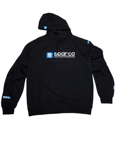 Sparco Sweatshirt Hooded WWW Blk Lrg