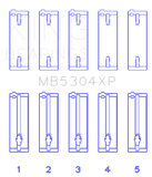 King Engine Bearings Mazda B6/B6-T/ZM/B3/B5 Main Bearing Set - Size STD