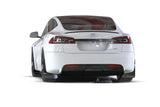 Rally Armor 21-25 Tesla Model S / S Plaid Black UR Mud Flap w/Red Logo