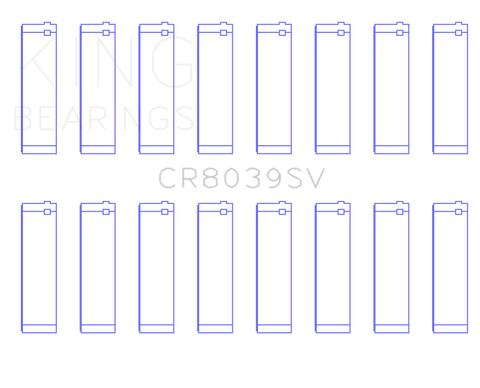 King Engine Bearings 08-10 Ford Powerstroke 6.4L Connecting Rod Bearing Set - Size STD