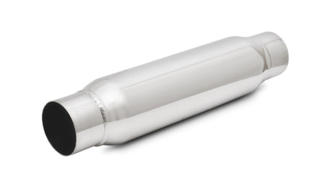 Vibrant SS Resonator (Standard Design) 2.in inlet/outlet x 12in long w/ 3.5in OD resonator body