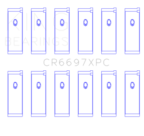 King Engine Bearings Nissan RB25DET/RB26DETT 24V pMaxKote Performance Rod Bearing Set - Size STD