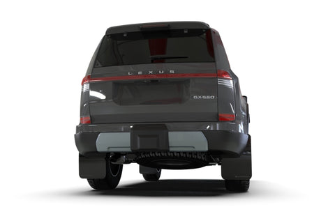 Rally Armor 2024+ Lexus GX-550 Overtrail Black UR Mud Flap Metallic Black Logo