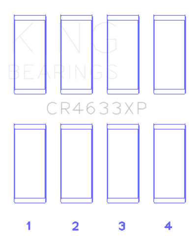 King Engine Bearings Peugeot EP6DT/BMW N14B16C Rod Bearing Set - Size STD