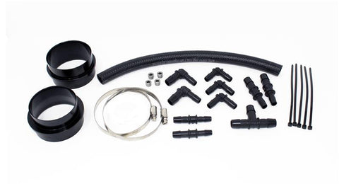 Torque Solution Turbo Inlet Hose Black (Non-Recirc): 02-07 Subaru WRX / 04-20 STI / 05-09 Legacy GT