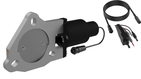 QTP 3in Bolt-On QTEC Electric Cutout Valve for Borla Exhausts - Single