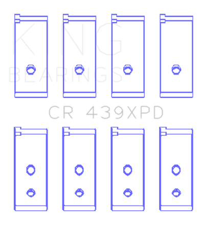 King Engine Bearings Honda B-Series Dowel Performance Rod Bearing Set - Size STD