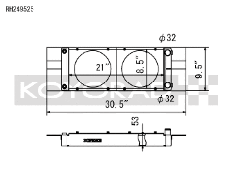 Koyo Honda Universal Pocket Radiator