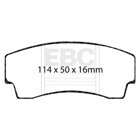 EBC 99-02 Noble M12 2.6 Twin Turbo Yellowstuff Rear Brake Pads