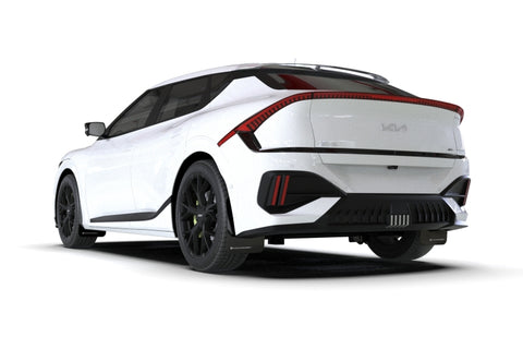 Rally Armor 25-26 Kia EV6 Base Light/GT/GT-Line Black Mud Flap - White Logo