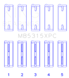 King 1992+ Mitsubishi 4G63/4G64 EVO I-IV Coated Performance Main Bearing Set - Size STDX