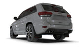 Rally Armor 18-22 Jeep Grand Cherokee SRT Trackhawk Black UR Mud Flap - Metallic Black Logo
