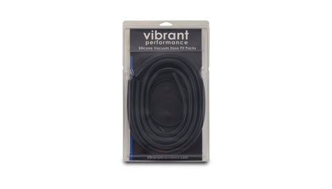 Vibrant Silicon vac Hose Pit Kit Blk 5ft- 1/8in 10ft- 5/32in 4ft- 3/16in 4ft- 1/4in 2ft-3/8in