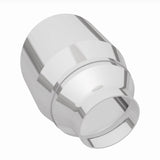 MagnaFlow Tip Stainless Double Wall Round Single Outlet Polished 4.5in DIA 2.5in Inlet 5.75in Length