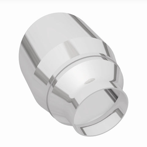 MagnaFlow Tip Stainless Double Wall Round Single Outlet Polished 4.5in DIA 2.5in Inlet 5.75in Length