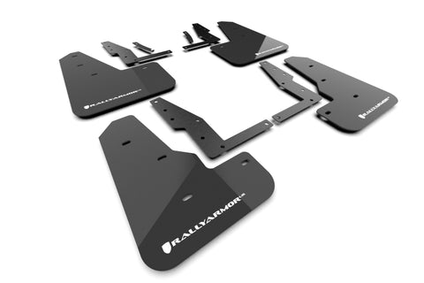 Rally Armor 22-26 22-26 Ford Maverick Black UR Mud Flaps White Logo