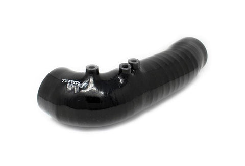 Torque Solution Turbo Inlet Hose Black (Non-Recirc): 02-07 Subaru WRX / 04-20 STI / 05-09 Legacy GT