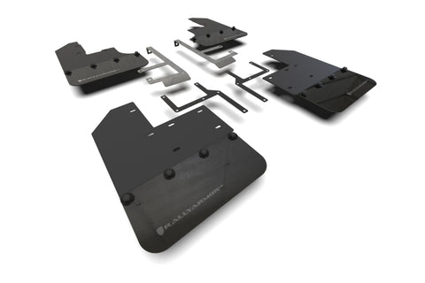 Rally Armor 19-25 Jeep JT Gladiator (Mojave/Rubicon) Black Mud Flap w/Grey Logo